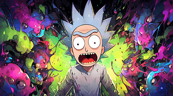 Rick Sanchez - Vibrant Rick and Morty Art, Rick Sanchez, TV Show, Rick and Morty HD wallpaper