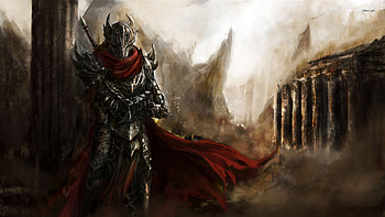Medieval Black Knight Name: 22956-medieval-warrior- HD wallpaper