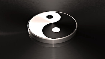 Macro, Miscellanea, Miscellaneous, Yin Yang HD wallpaper