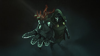 Iron Man In Control Of Doctor Doom, doctor-doom, superheroes, artwork, art, digital-art HD wallpaper