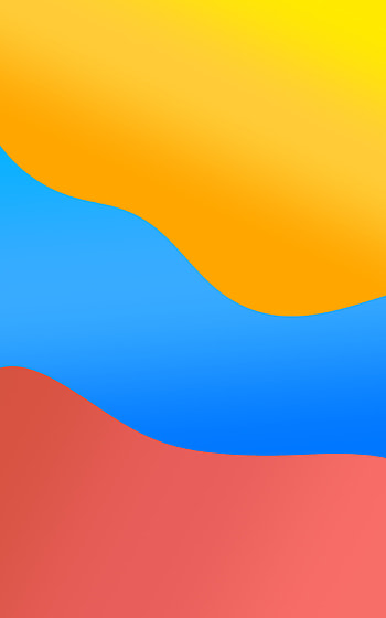 Flow-1, red, sky, electric blue, yellow, flow HD phone wallpaper