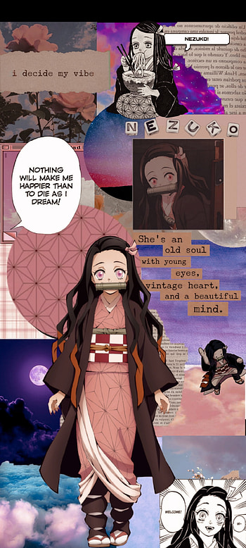 Nezuko kamado, kimetzu no yaiba, pink HD phone wallpaper