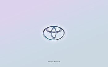 Toyota logo, cut out 3d text, white background, Toyota 3d logo, Toyota emblem, Toyota, embossed logo, Toyota 3d emblem HD wallpaper