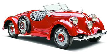 1935 Mercedes-Benz 150 Sports Roadster, classic, car, red, rare, mercedes, vintage HD wallpaper