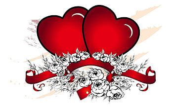 Love, Patterns, Heart HD wallpaper