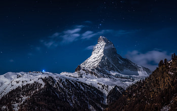 Matterhorn, winter, snow, mountain HD wallpaper