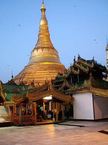 Myanmar, Yangon, Shwedagon Pagoda, Historical graph HD phone wallpaper