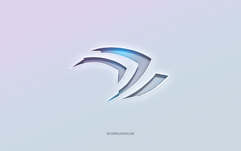 Nvidia Claw logo, cut out 3d text, white background, Nvidia Claw 3d logo, Nvidia Claw emblem, Nvidia Claw, embossed logo, Nvidia Claw 3d emblem HD wallpaper