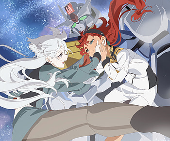 Miorine Rembran & Suletta Mercury, Suletta Mercury, Miorine Rembran, Anime, Mobile Suit Gundam: The Witch from Mercury HD wallpaper