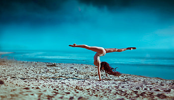 *, sea, model, woman, beach HD wallpaper