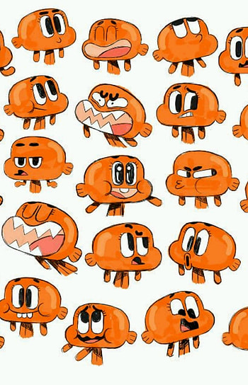 Darwin, orange, art HD phone wallpaper
