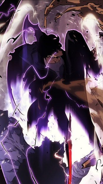 Solo leveling, only i level up, monarch of monstrous humanoids, iron body monarch, korean, dragon lord, battle, dragon monarch, shadow monarch vs all monarchs, shadow army, shadow lord, hunter, mangwa, shadow monarch, sung jinwoo HD phone wallpaper