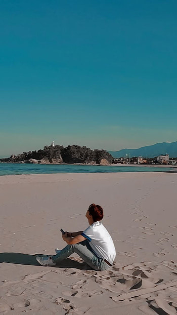 Johnny :), cloud, sky, beach, nct, sea HD phone wallpaper
