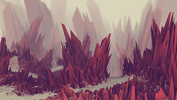 3D, Barbed, Spiny, Crystals HD wallpaper