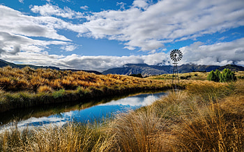 Nature, Rivers, Grass, Sky, Summer, Handsomely, It's Beautiful HD wallpaper