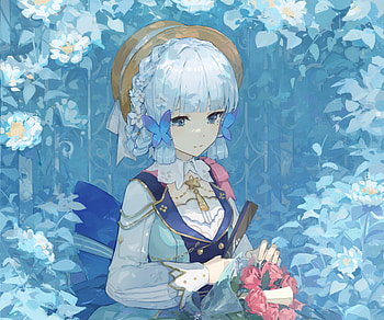 Kamisato Ayaka, Kamisato Ayaka (Genshin Impact), video game, Genshin Impact HD wallpaper