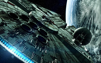 Millennium Falcon, Spaceship HD wallpaper
