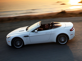 Aston Martin, Cars, Side View, Speed, Cabriolet, 2008, V8, Vantage HD wallpaper