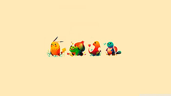 Pokemon Bulbasaur Pikachu Charmander Squirtle . HD wallpaper