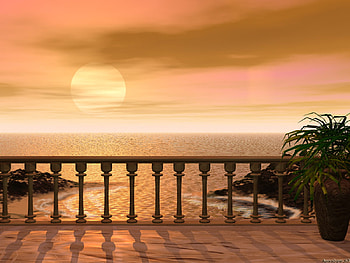 Sunset, sky, nature, beach HD wallpaper