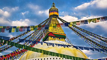 Buddha Stupa, Nepal HD wallpaper
