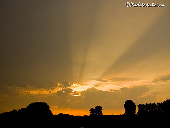 Desert Sun, clouds, sun, silhouette, land, sunset HD wallpaper