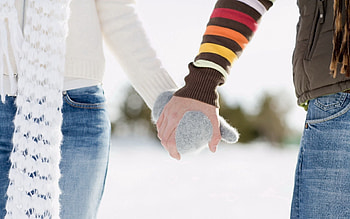 Winter, Love, Friendship, Couple, Pair, Handshake, Varezhvi, Elsewherei HD wallpaper
