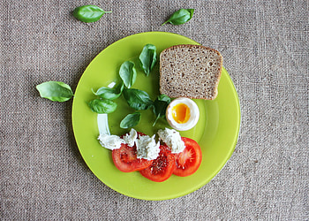 Food, Cheese, Egg, Bread, Tomatoes, Basil HD wallpaper