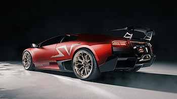 Red Lamborghini Murciélago LP670-4 SV — Luxury, Red Car, Luxury Car, Lamborghini HD wallpaper