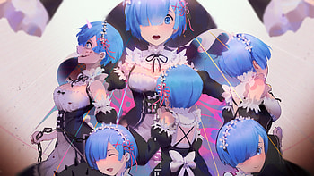 Mood, collage, rem, Re:zero HD wallpaper
