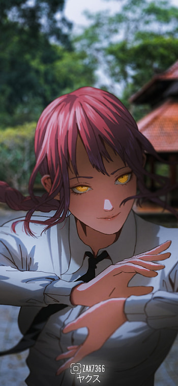 Makima V2, edit, Chainsaw Man, anime HD phone wallpaper