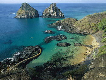 Nature, Water, Stones, Rocks, Shore, Bank, Descent, Brazil HD wallpaper