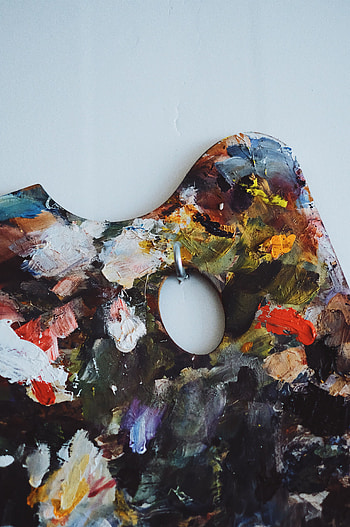 Miscellanea, Miscellaneous, Stains, Spots, Mixing, Paints, Artist, Creation, Palette HD phone wallpaper