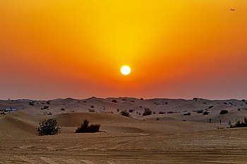 Nature, Sunset, Sand, Desert, Dunes, Links HD wallpaper