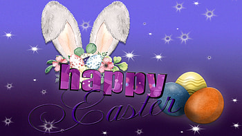 Bunny Ears, Easter Bunny, Happy Easter, Easter Eggs HD wallpaper