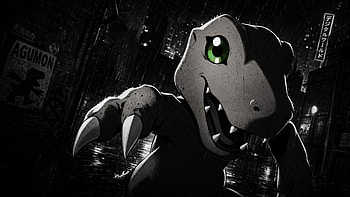 Agumon: Neon Noir —, Digimon HD wallpaper