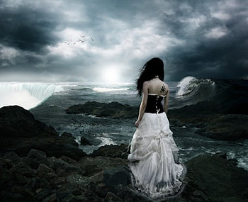 Dancing at the Dawn of the Apocalypse, sea, dance, apocalypse, woman HD wallpaper