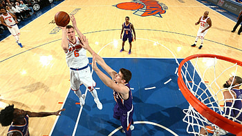 Knicks vs Suns, Kristaps Porzingis HD wallpaper