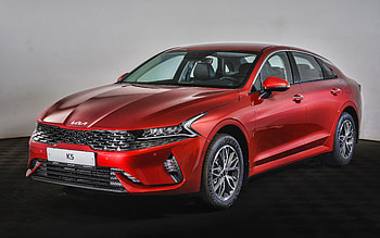 KIA K5, , studio, 2021 cars, red sedan, 2021 KIA K5, korean cars, KIA HD wallpaper