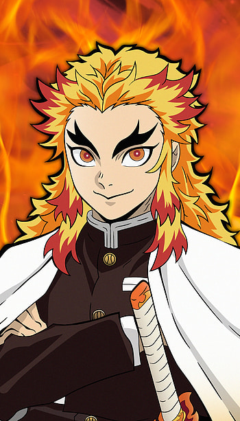 Rengoku Kyojuro, demon slayer, kimetsu no yaiba, hashira, anime HD phone wallpaper