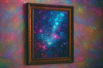 Cosmic Mirror, mirror, space, galaxy, Stars HD wallpaper
