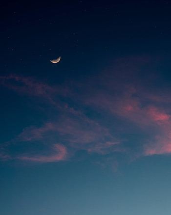 Nature, Sky, Stars, Night, Clouds, Moon HD phone wallpaper