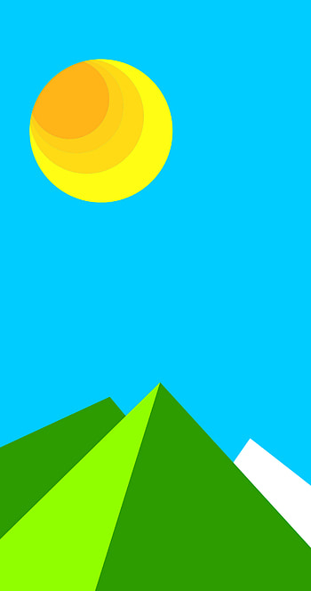 flat minimalis, colorfulness, blue HD phone wallpaper