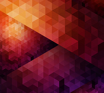 Low poly, traingles, orange gradient, geometric HD wallpaper