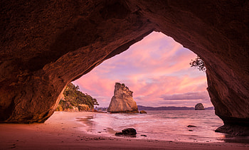 Nature, Beach, Rock, Shore, Bank, Cave HD wallpaper