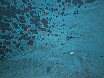 Water, View From Above, Miscellanea, Miscellaneous, Height, Boat, View HD wallpaper