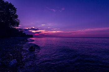 Nature, Sunset, Sky, Evening, Wave Beach, Beach Waves HD wallpaper