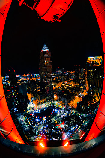 Cities, Building, Lights, View From Above, Night City, Overview, Review, Urban Landscape, Cityscape HD phone wallpaper
