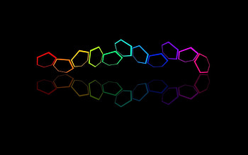 Abstract, Rainbow, Multicolored, Motley, Colorful, Colourful, Hexagons, Hexagonals HD wallpaper