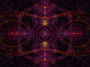 Abstract, Violet, Fractal, Glow, Purple, Kaleidoscope HD wallpaper